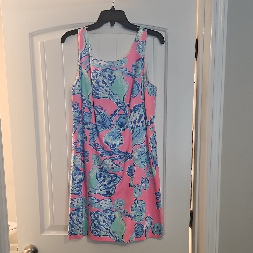 Lilly Pulitzer Pink and Blue Floral Dress